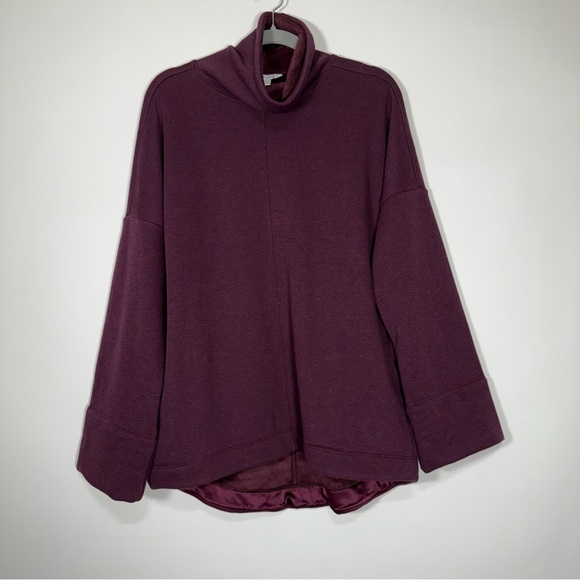 NWT Athleta Women’s Cozy Karma Funnel Neck Oversized Sweatshirt Size XS - Picture 2 of 16